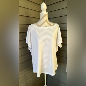 NWT- Fabletics Greta Off Shoulder Tee Sz L